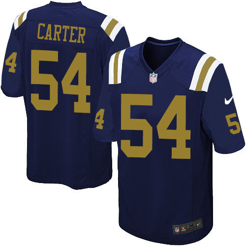 Men's Limited Bruce Carter Nike Jersey Navy Blue Alternate - #54 NFL New York Jets